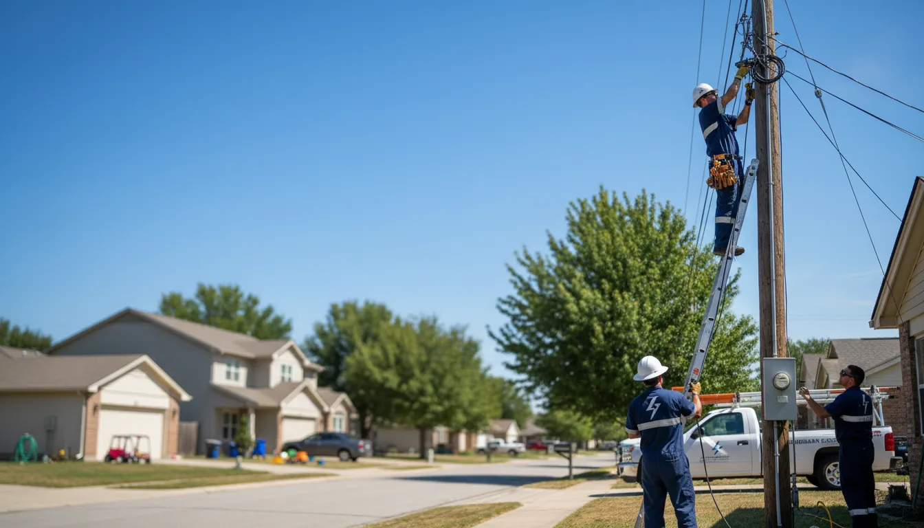 Residential electrician providing installation services in Tetonia, ID
